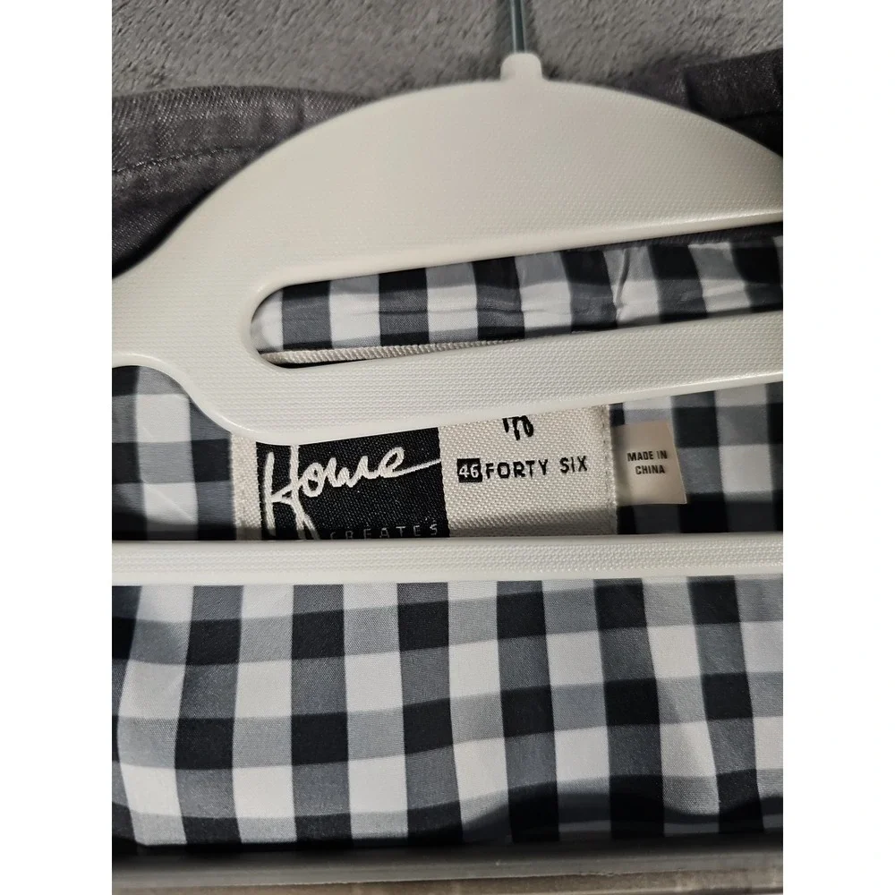 Howe 46 Pick-Stitched Cotton Gray Long Blazer Sports Jacket Double Plaid Lined‎